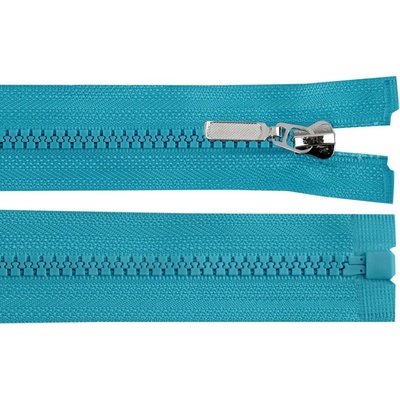 Stoklasa Kostěný zip No 5 délka 60 cm s ozdobným jezdcem Balení: 1 ks, Varianta: 207 modrá tyrkys 207 modrá tyrkys