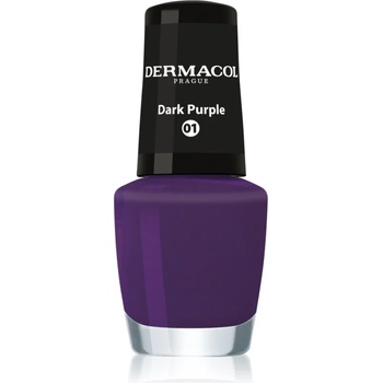 Dermacol Mini лак за нокти цвят 01 Dark Purple 5ml