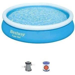 Bestway Басейн с надуваем ринг Bestway 366 х 76 см, включена помпа 57274