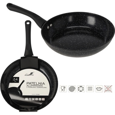 CHOMIK HLINÍKOVÁ PANVICA 24 CM 2,5 MM S KERAMICKÝM POVRCHOM INDUKCIA 6405