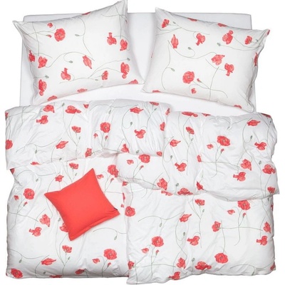 SCANquilt Obliečky ART JERSEY poppy 140x200 70x90