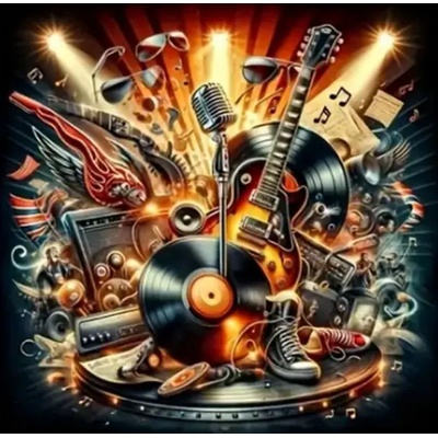 Norimpex - Puzzle Diamant painting: Musical inspiration 30x40cm - 1 - 39 piese