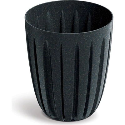Prosperplast Kvetináč Warios Eco Drevo antracit, 13,7 cm