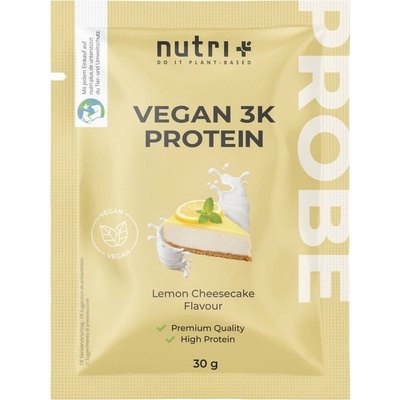 nutri + Пробен размер на вегански 3K протеин на прах - Cheesecake