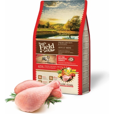 Sam's Field Low Grain Adult Mini Chicken & Potato 2,5 kg