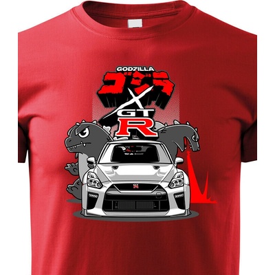 Dětské tričko Nissan GTR Godzilla ČervenáCanvas Dětské tričko Bezvatriko.cz 1852