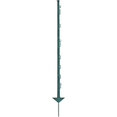 Plastový sloupek pro elektrický ohradník, délka 105 cm, 10 oček, zelený