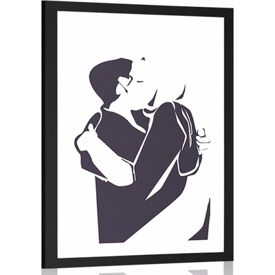 Plakát s paspartou upřímnost lásky - 60x90 no frame