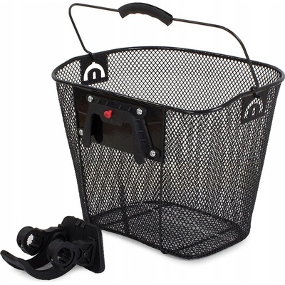 Predný kovový košík na bicykel s click úchytom