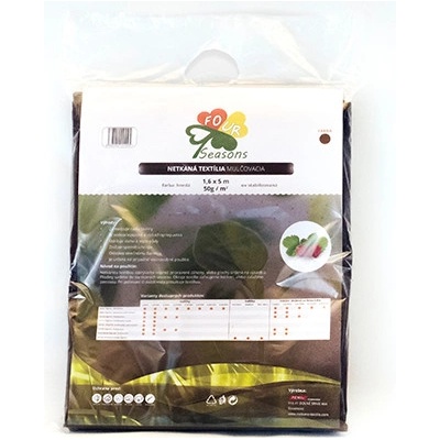 PEMI CORPORATION netkaná textília 50g/m², rozmer 1,6 x 5 m, farba HNEDÁ