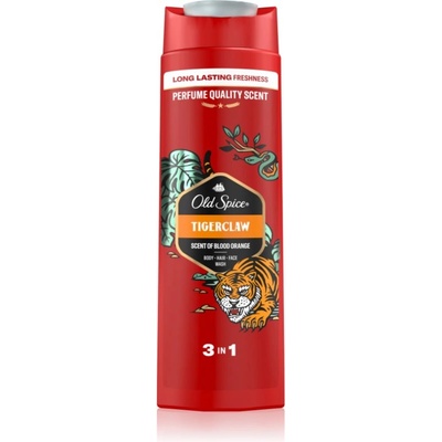 Old Spice Tigerclaw душ-гел за лице, тяло и коса за мъже 400ml