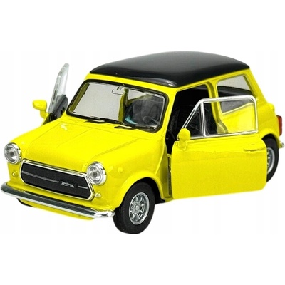 WELLY MINI COOPER 1300 S VLAJKOU ŽLTÝ NOVÝ KOVOVÝ MODEL 43609 1:34