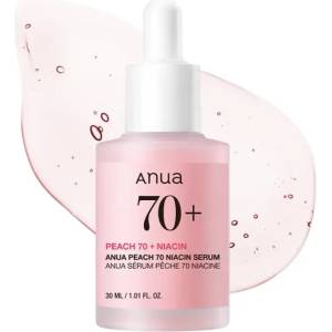 Anua Peach 70% Niacin Serum - Серум за блясък с 70% праскова и ниацинамид 30мл