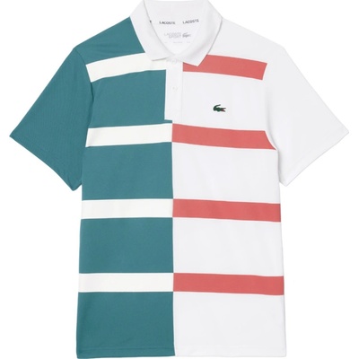 Lacoste Ultra-Dry Colourblock Stripe Tennis Polo Shirt Viacfarebný