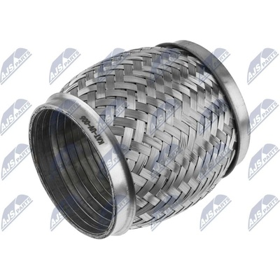NTY Pružná spojka výfuku 76MM X 100MM/ocelový nerezová (UV-006)