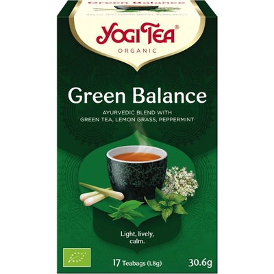 Yogi Tea Bio Zelená rovnováha 17 x 1,8 g