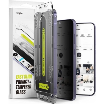 Ringke Privacy Протектор за SAMSUNG S24, RINGKE Easy Slide Glass, Черен (8809961783050)