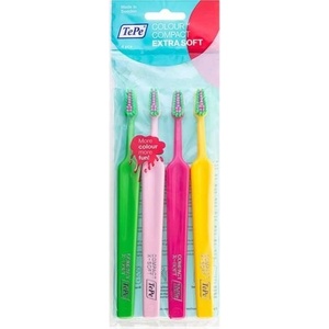 TePe Select Комплект четки за зъби Colour, Extra Soft, 4 броя, асортимент