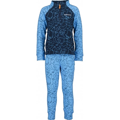 Didriksons detské termoprádlo Jadis set print Play Blue G