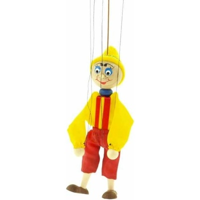 Česká dřevěná hračka drevená bábka Pinocchio