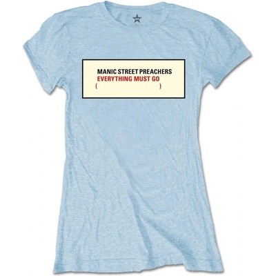 Manic Street Preachers tričko Everything Must Go Modrá
