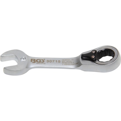 BGS Technic Račňový očkoplochý kľúč krátky prepínateľný 15 mm BGS 30715