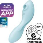 Satisfyer Вибратор 3 в 1 небесно син Satisfyer Curvy Trinity 5