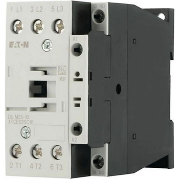 Eaton Контактор EATON DILM25-10(24V50/60HZ), 277136 - 3 полюса, 380 V 400 V 11 kW, 1 N/O, 24 V 50/60 Hz, AC работа, Винтови клеми (277136)