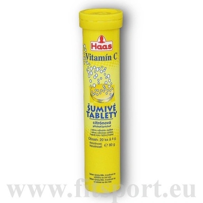 Haas Vitamin C citron 20 šumivých tablet