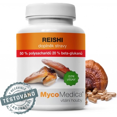 MycoMedica Reishi 50 % vysoká koncentrace 2 x 90 kapslí