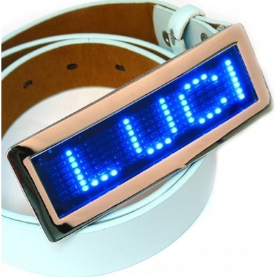 Led opasek Blue metalic