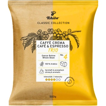 Tchibo Кафе на зърна Тchibo Caffe Crema Trio N4, 0.5кг