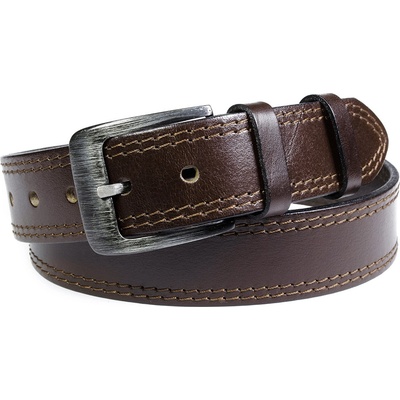Penny Belts pánský kožený opasek Giovanni hnědý
