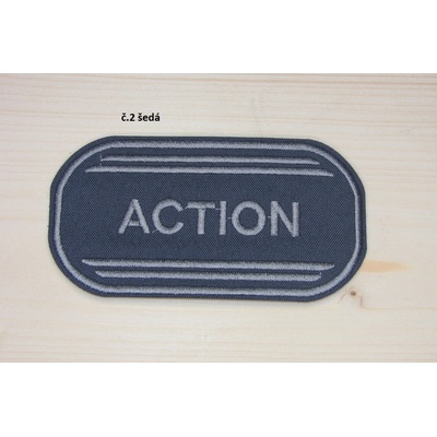 Nažehlovačky action Šedá