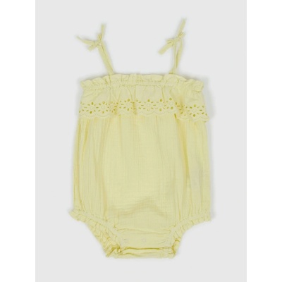 GAP Baby mušelínové body Žlutá
