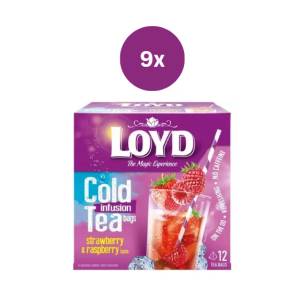 LOYD Tea пирамидален студено приготвен ягода малина 9 x 30 г