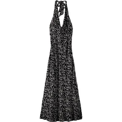Bershka Лятна рокля черно, размер L