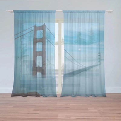Záclony Golden Gate 3: 2 ks - 150x250 cm - Sablio