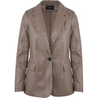 Vero Moda koženkové sako dámské Hnědá