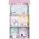 Eco Toys Detský drevený domček pre bábiky jahodová rezidencia 95 cm