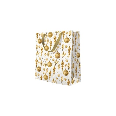 Darčeková taška PAW premium Golden Glow, stredná 20x10x25 cm