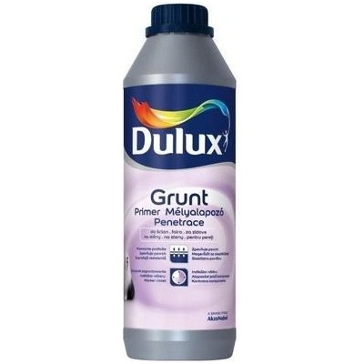 Dulux Grunt penetrace bezbarvý 1l (Pro penetraci omítek a dalších savých povrchů pod malířské a fasádní barvy)