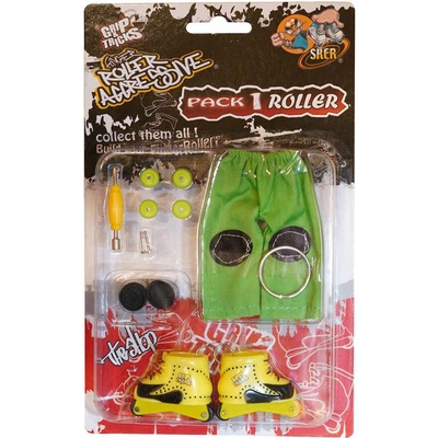 Grip & Tricks Играчка за пръсти Ролери, жълти (gt-fr-p1-yellow)