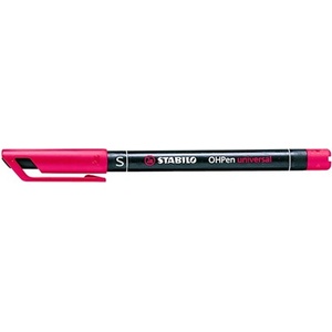 STABILO Алкохолен маркер 1 мм, STABILO "OHPen M", червен 843/40 (843/40)