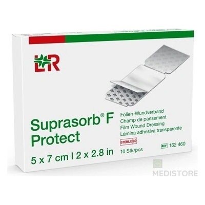 Suprasorb F fóliové transpar. 5 x 7 cm 10 ks