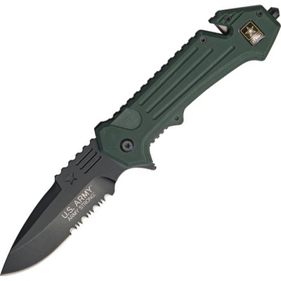 US ARMY Rescue linerlock A/O zúbkovaný USAA1006GS