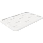 RECA PLAST КАПАК ЗА КУТИЯ ЗА СЪХРАНЕНИЕ С КОЛЕЛА DUNE 40x60x2см БЯЛ (S1917055)