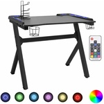 vidaXL 90x60x75 cm Y Black Led (325422)