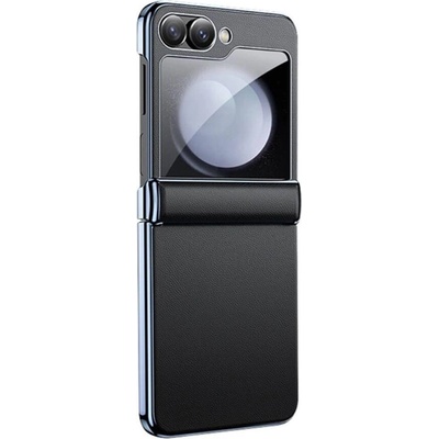 GKK Калъф с Предпазител за Samsung Galaxy Z Flip 7 FE/Z Flip 6, GKK Electroplating Magnetic Hinge Case, Черен (5906601994991)