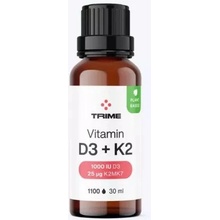 Vitamín D3, K2, 1000 IU D3, 25 µg K2-MK7 1100 kapek